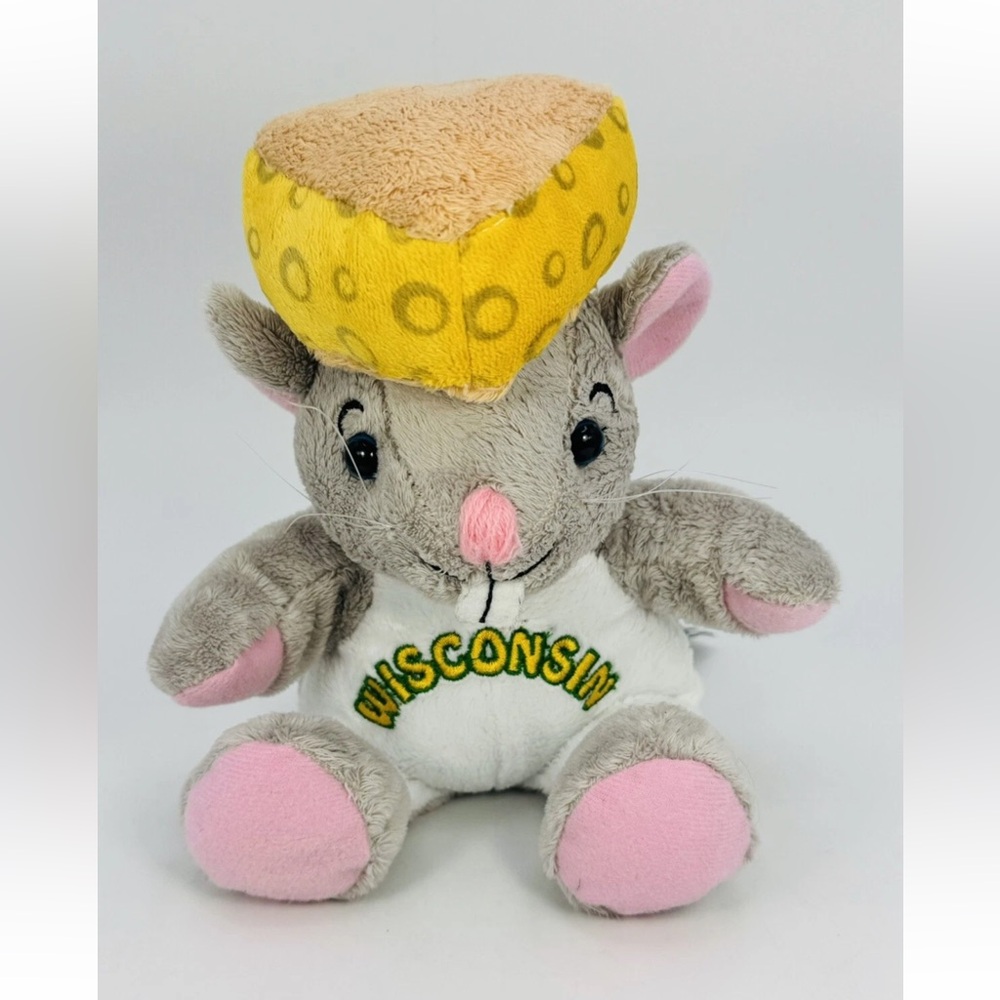 Wisconsin Mouse Cheese Head Plush Souvies Soft Toy Souvenir Stuffed Animal 2016
